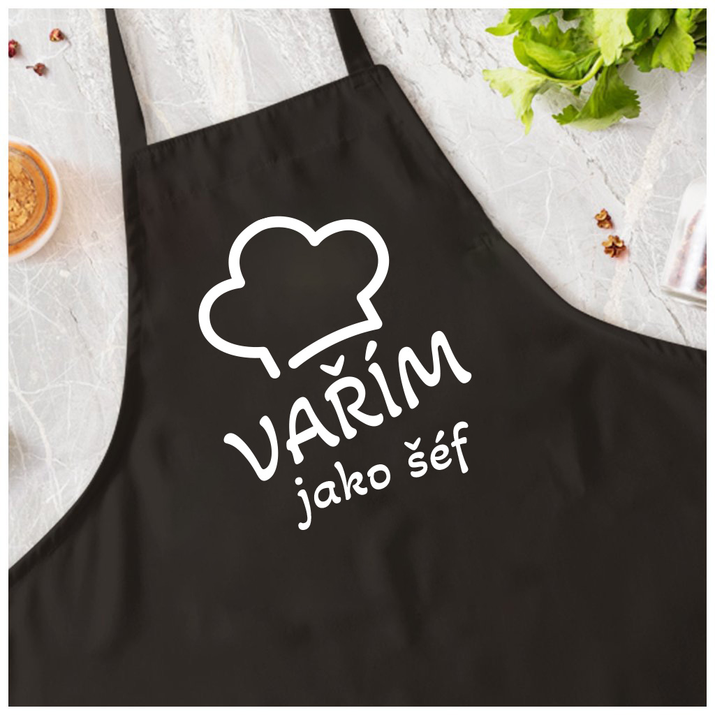 Kuchařská zástěra - Vařím jako šéf