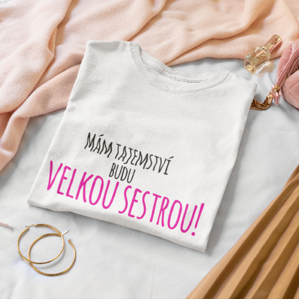 Dětské body / tričko Budu velkou sestrou