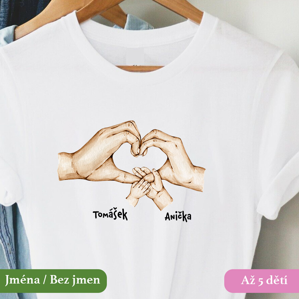 Dámské tričko Parťáci maminka (1-5 dětí)