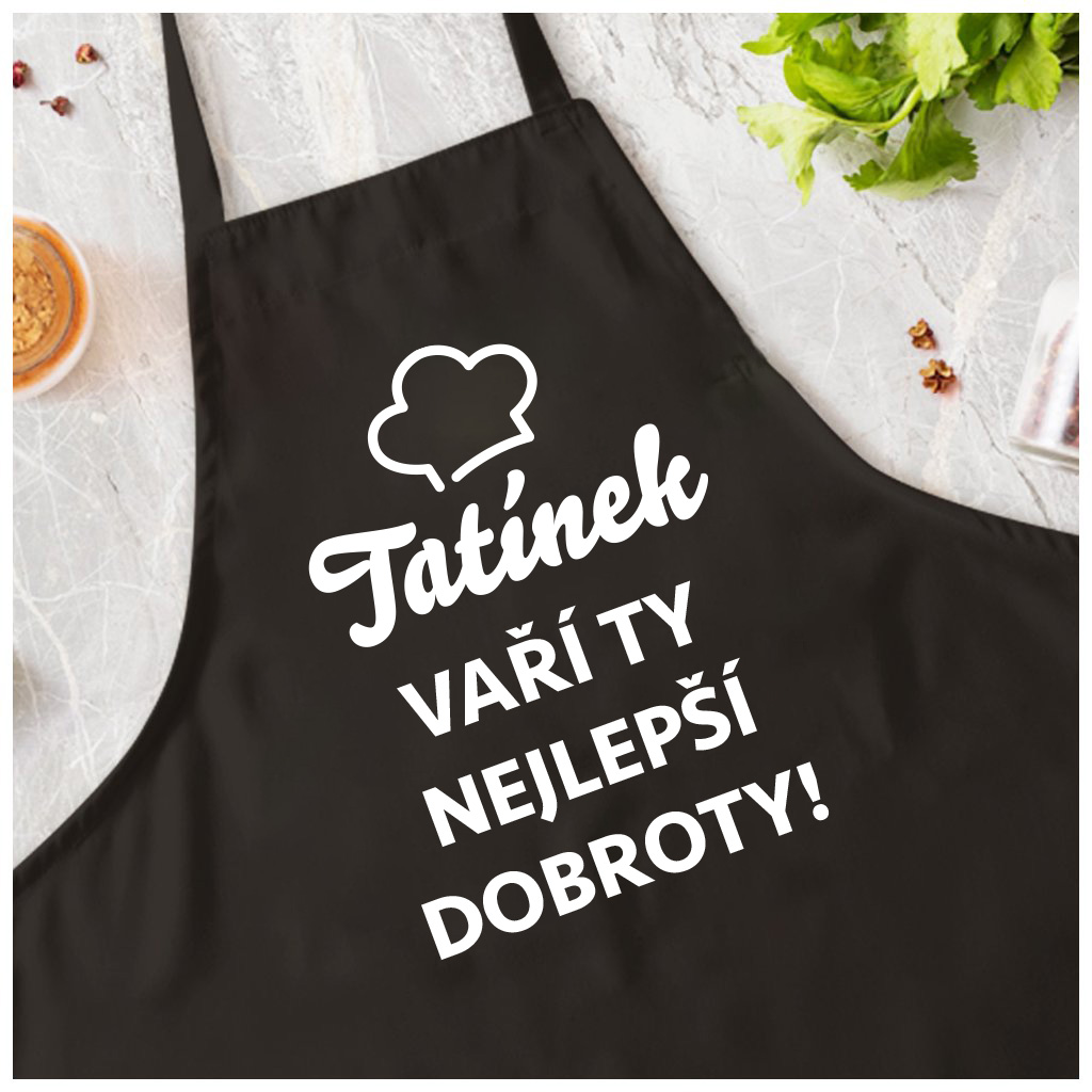 Kuchařská zástěra - Tatínek vaří ty nejlepší dobroty