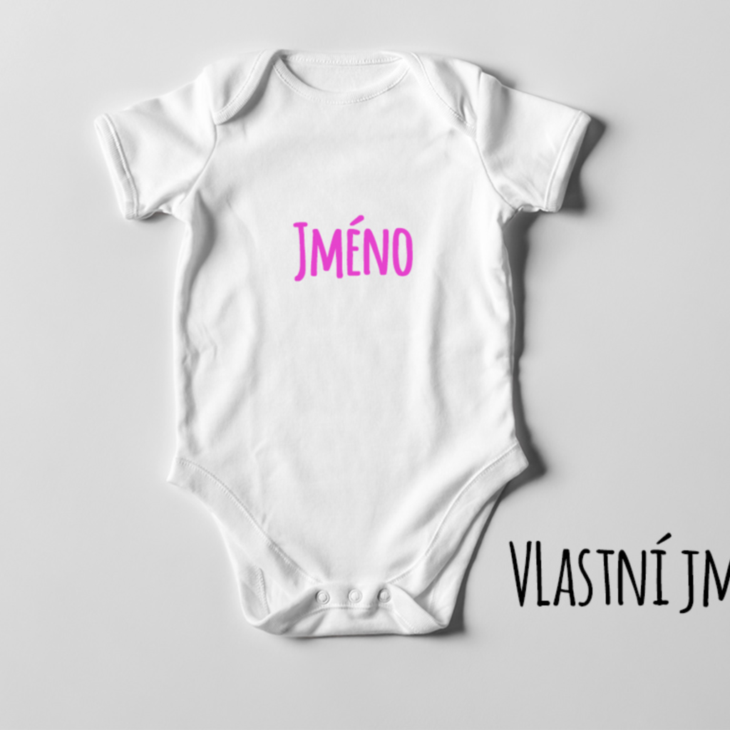 Dětské body pro holčičku s vlastním jménem