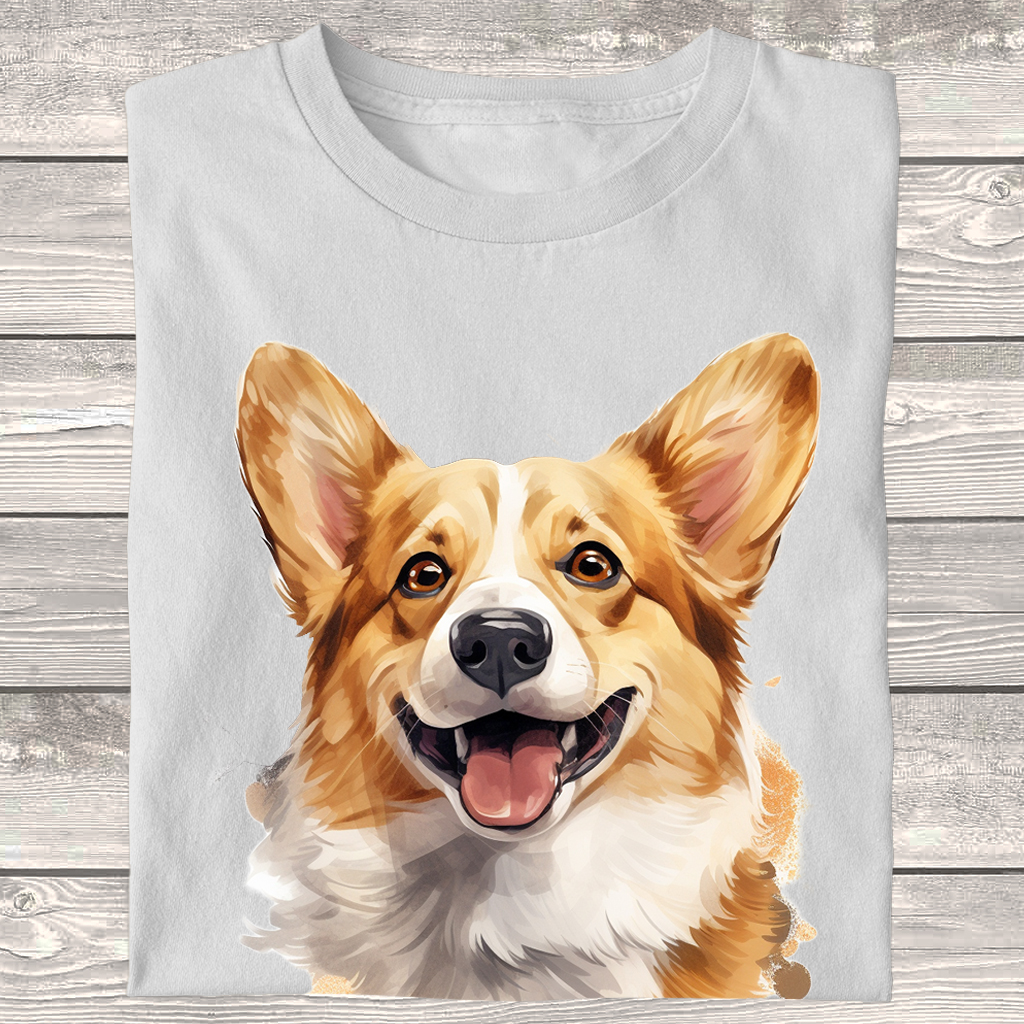 Dámské / pánské tričko - Corgi head