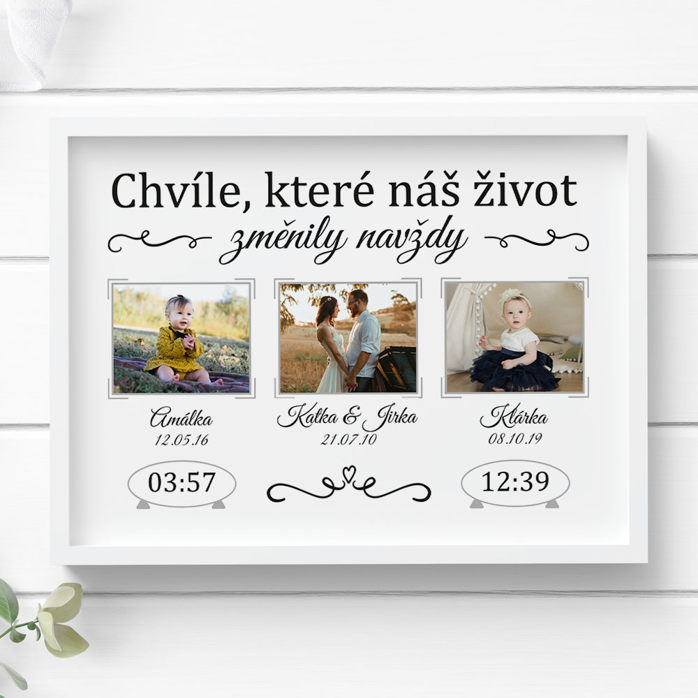 Obraz na zeď - Obraz chvíle (vlastní fotografie a text)
