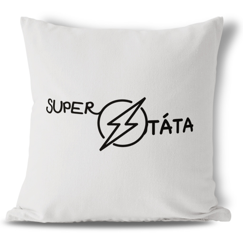 Polštářek bílý Super táta