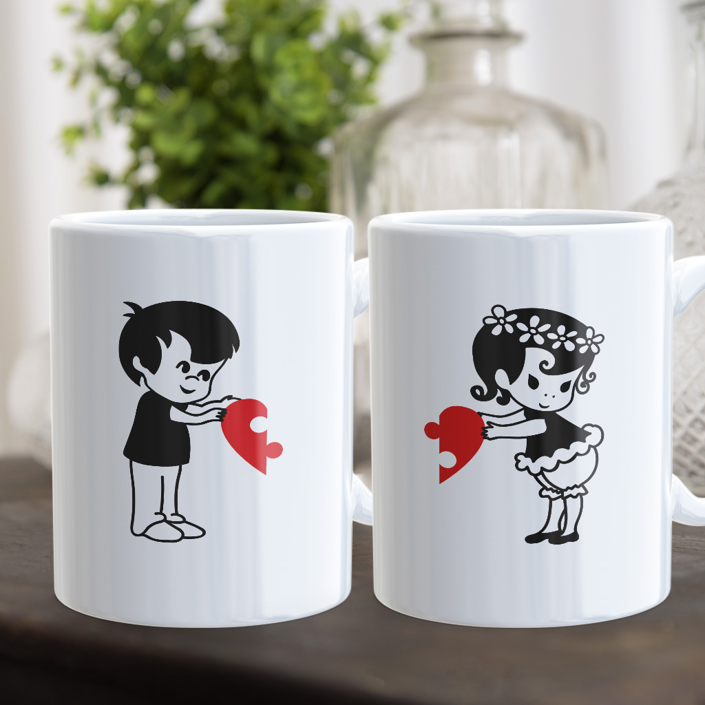 Párové hrnečky couple heart
