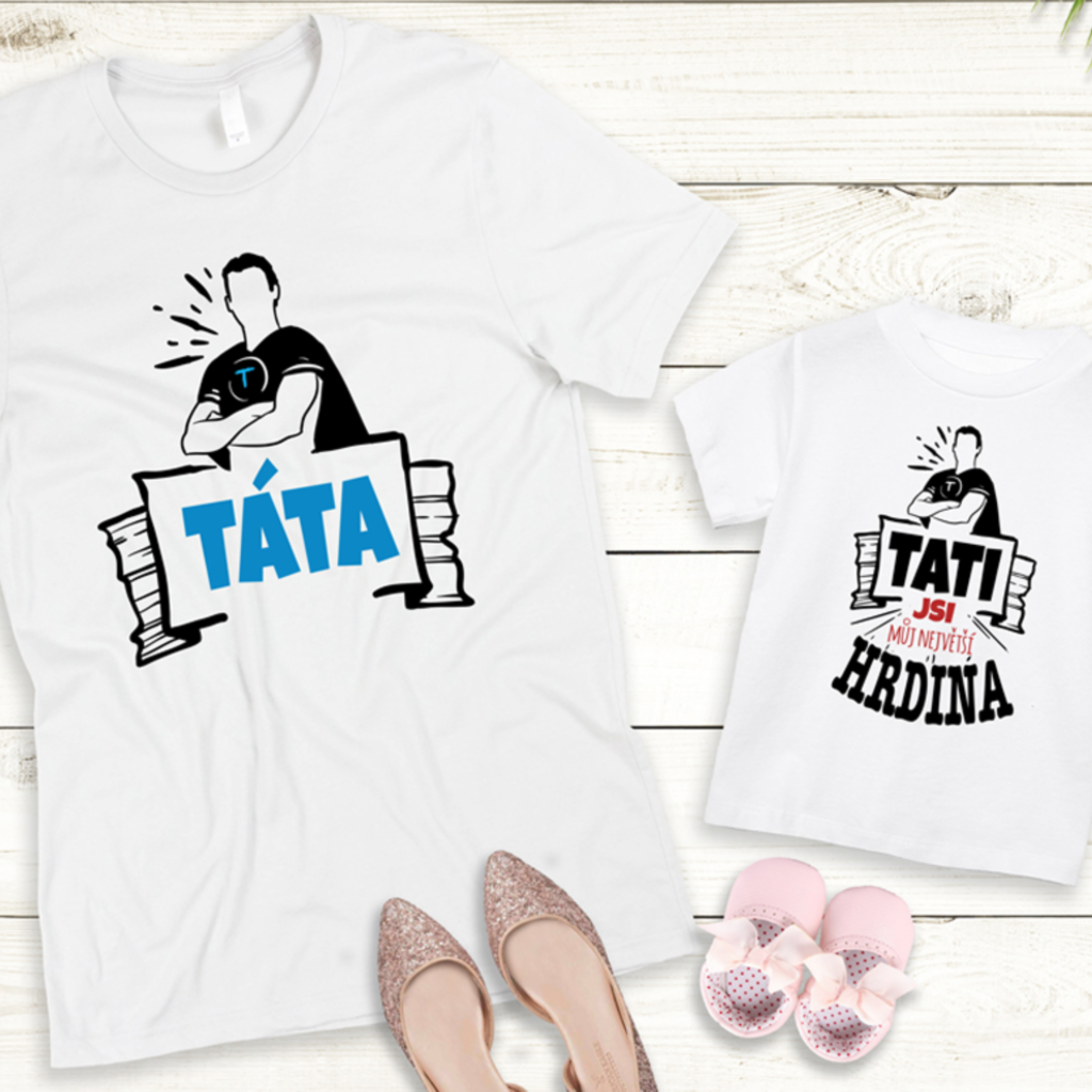 Dětské tričko Tati jsi můj největší hrdina