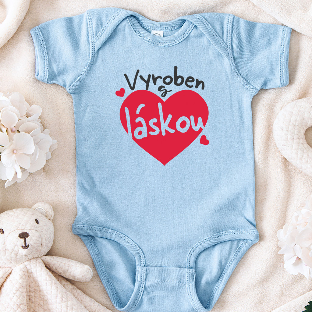Dětské body - vyroben s láskou (kluk)