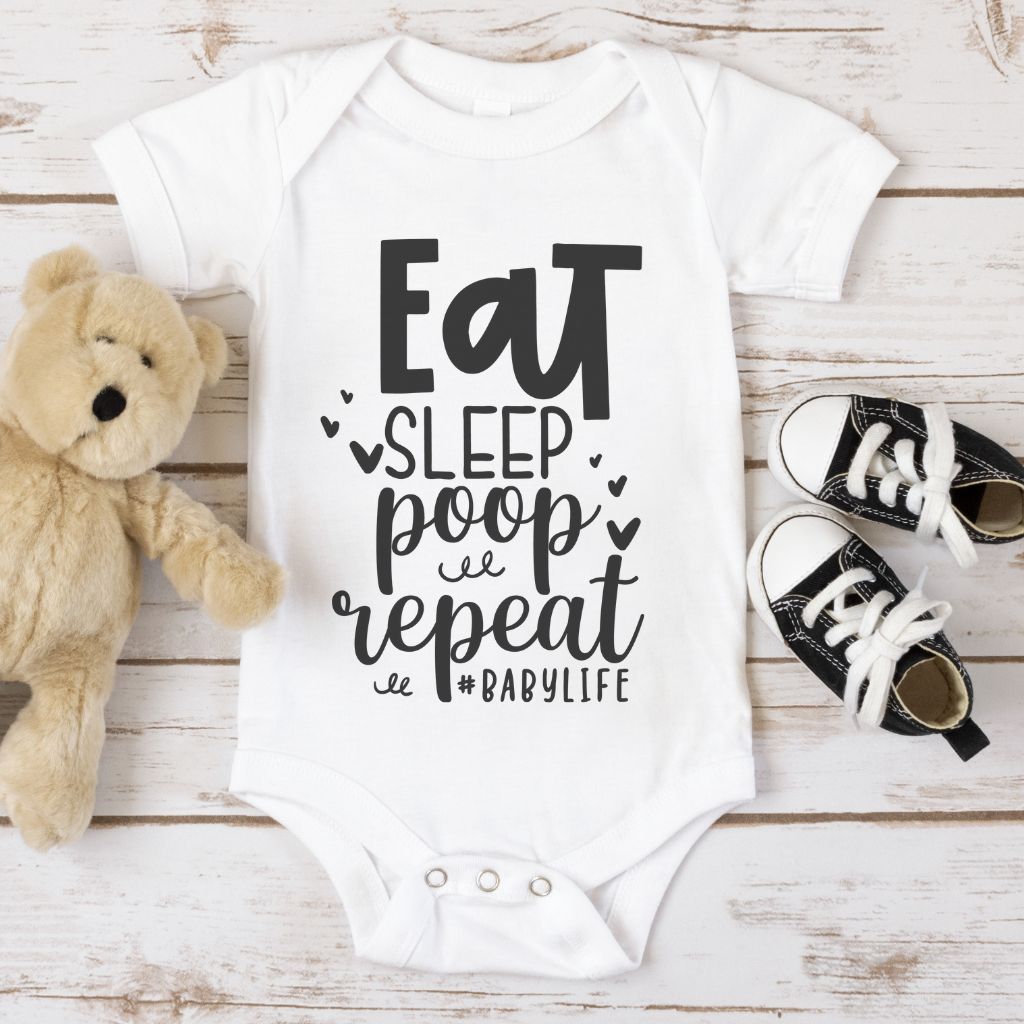 Dětské body - Eat sleep poop