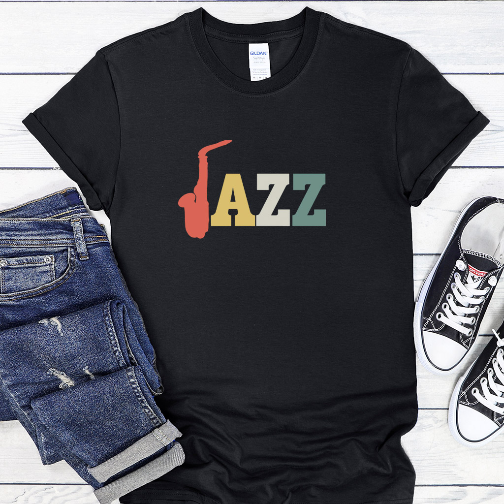 Pánské/dámské tričko Saxophone jazz multicolor