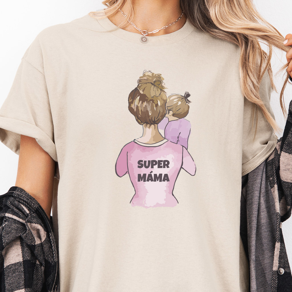 Dámské tričko Super máma (holčička)
