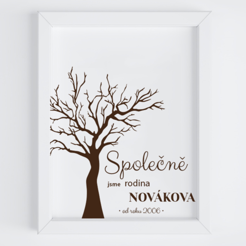 Vlastní potisk - Obraz společně jsme rodina