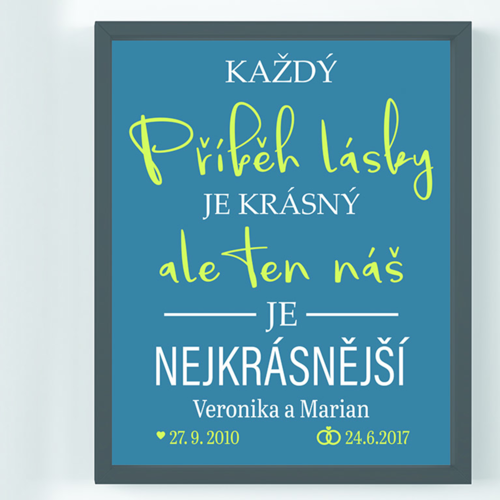 Každý příběh lásky - Obraz na zeď
