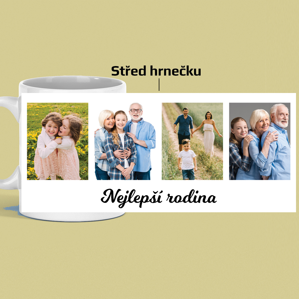 Hrneček příběh fotografií s textem (vlastní potisk)