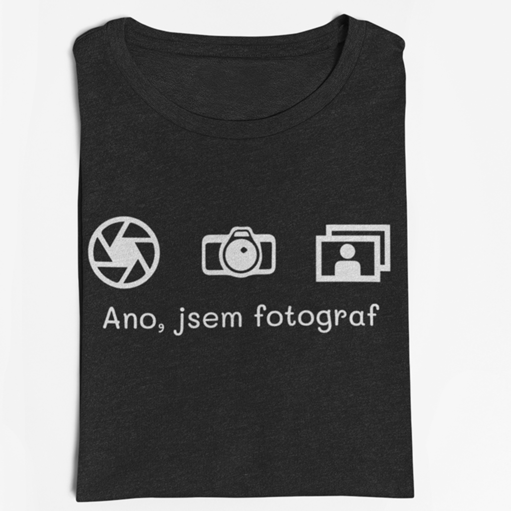 Tričko pro fotografy Ano, jsem fotograf