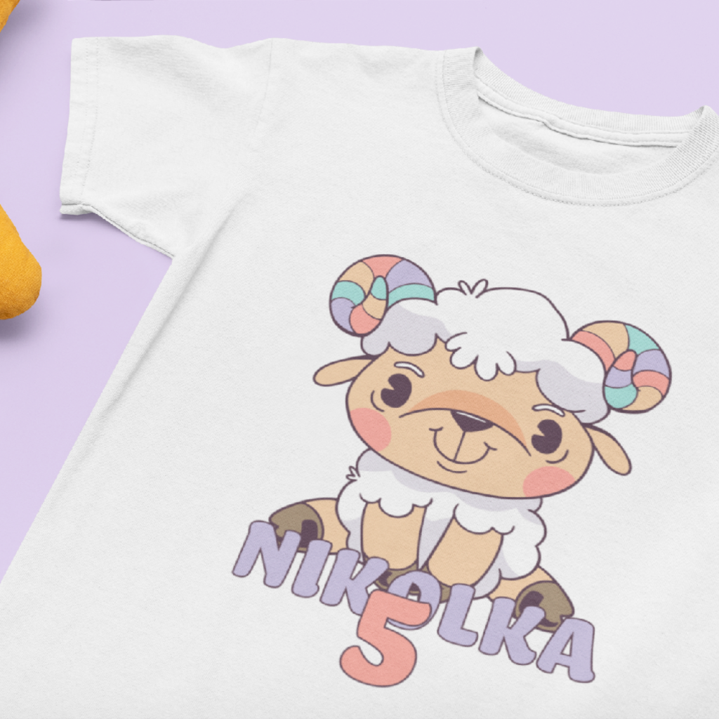Narozeninové dětské tričko Beránek