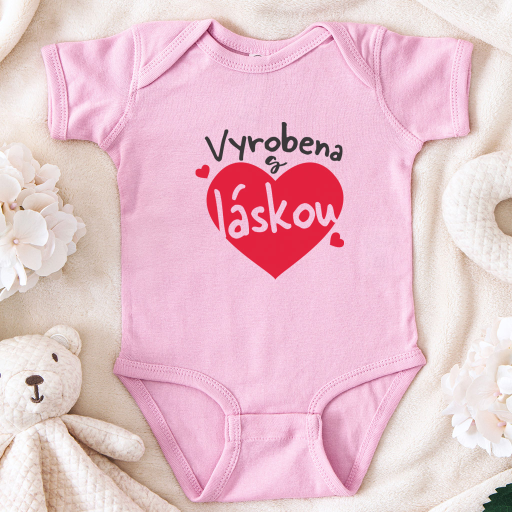 Dětské body - Vyrobena s láskou (holčička)