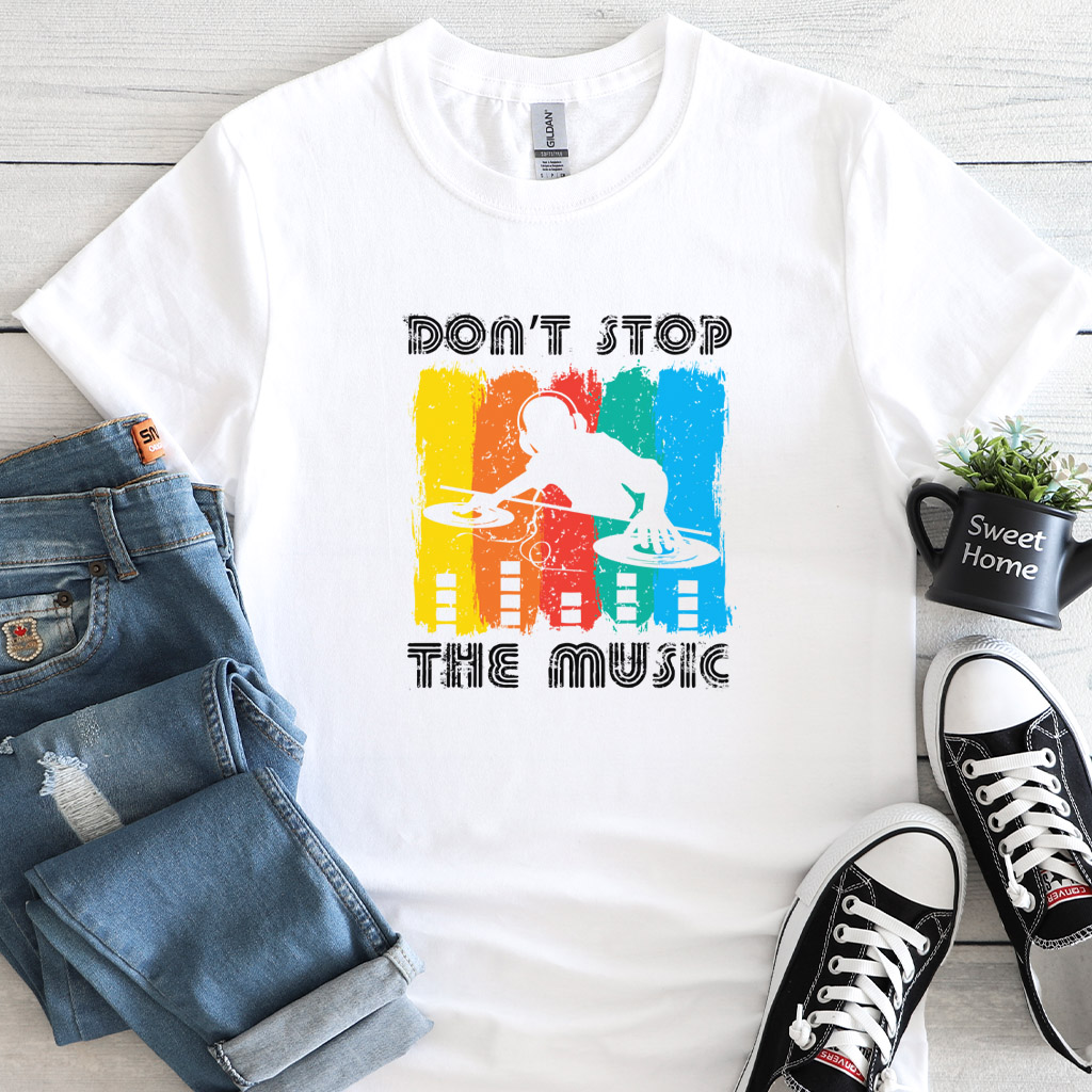Pánské/dámské tričko Don't stop the music