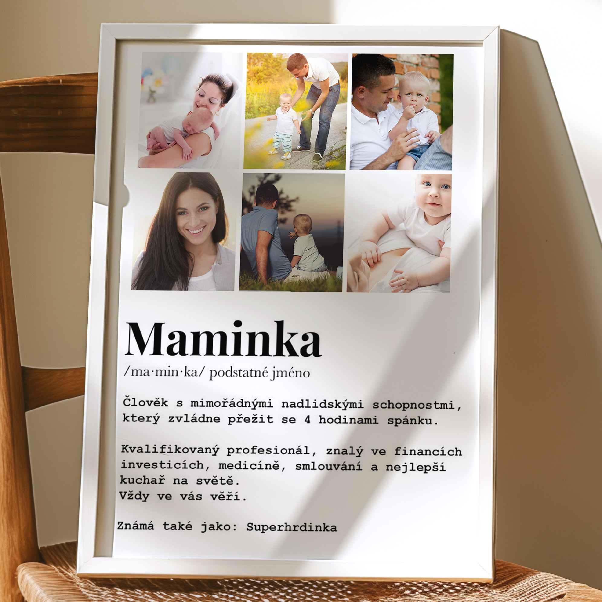 Obraz na zeď - Maminka koláž dictionary definition