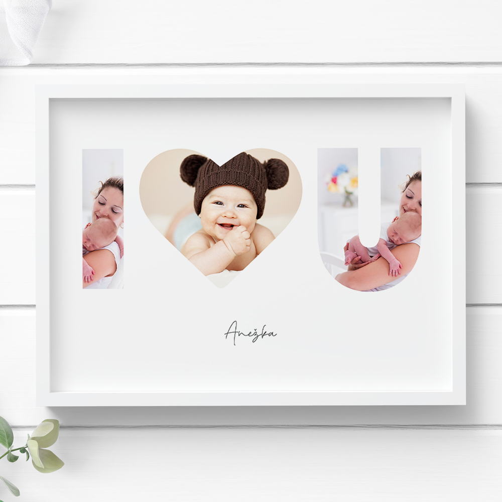 Obraz na zeď - I love you (vlastní fotografie a text)