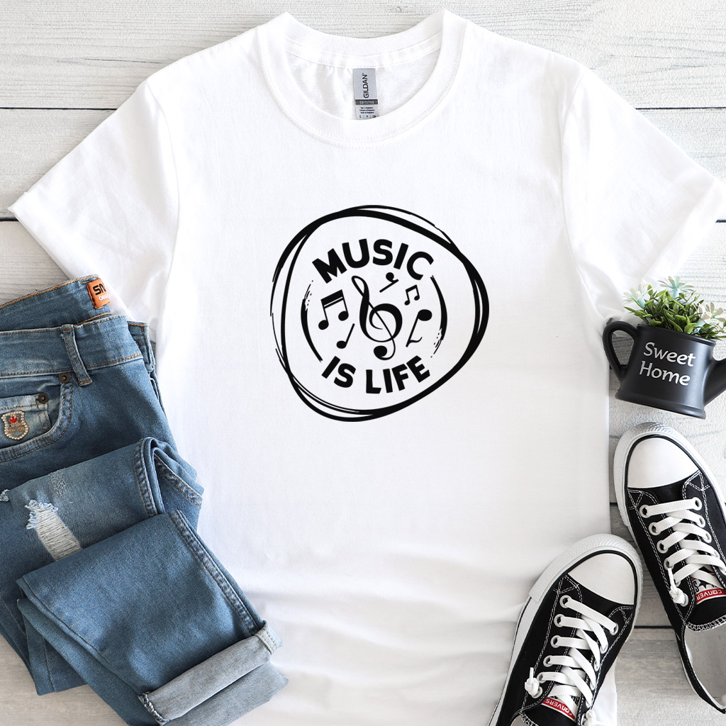 Pánské/dámské tričko Life is Music