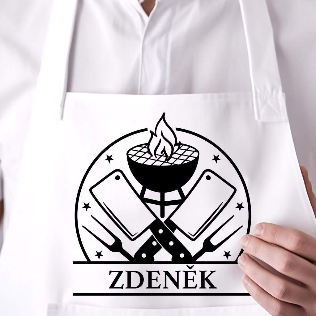 Zástěra grillmen (jméno na přání)