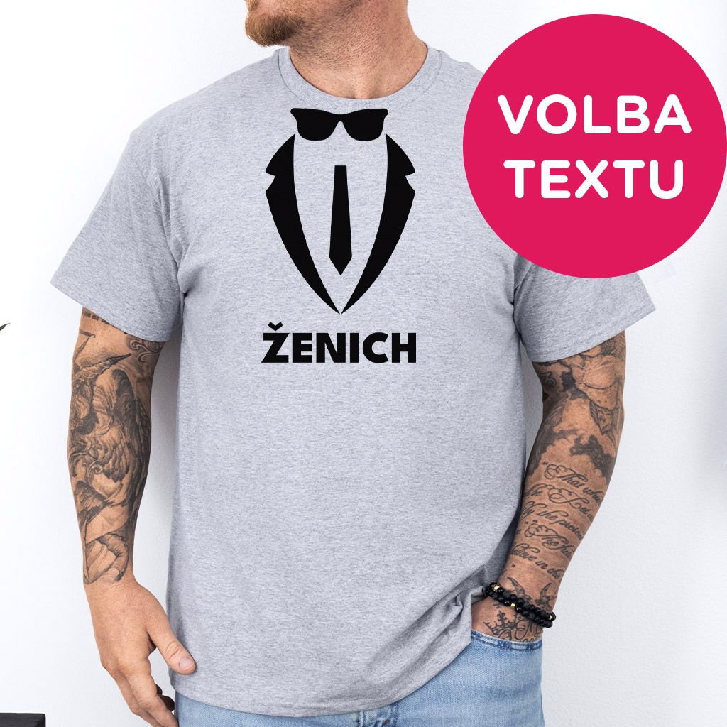 Set triček rozlučka se svobdou Gentleman (text na přání)