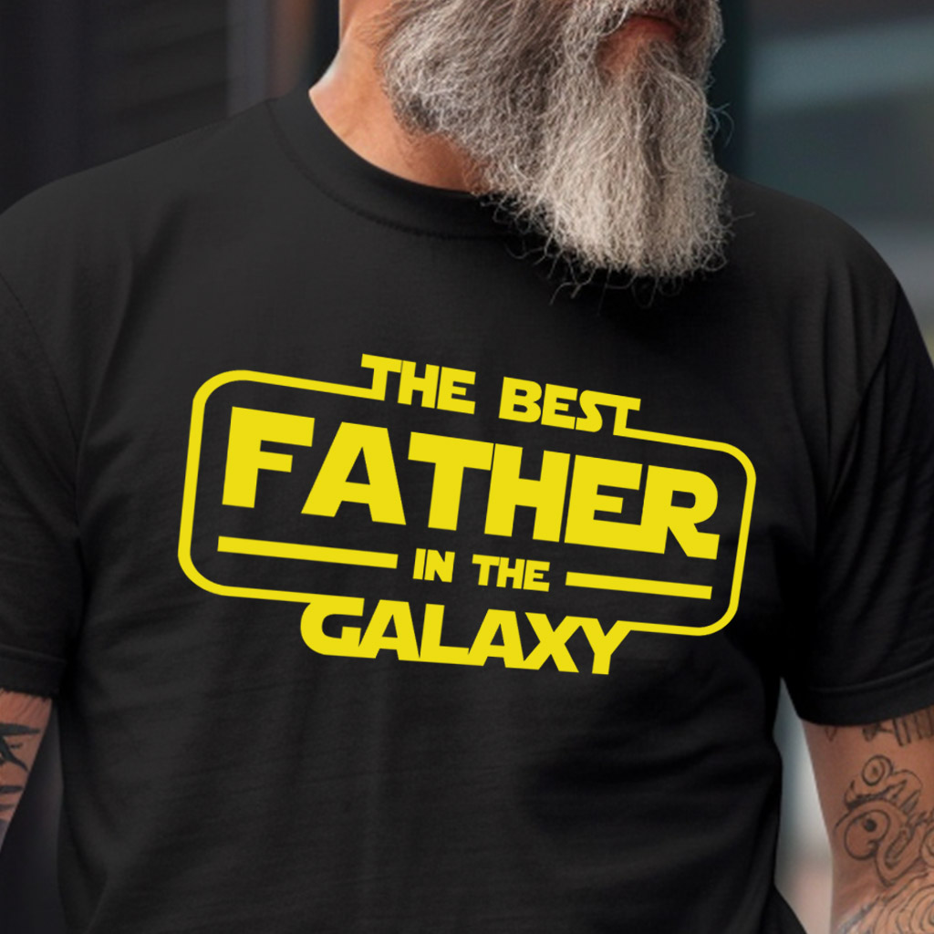 Pánské tričko - Best father in the galaxy