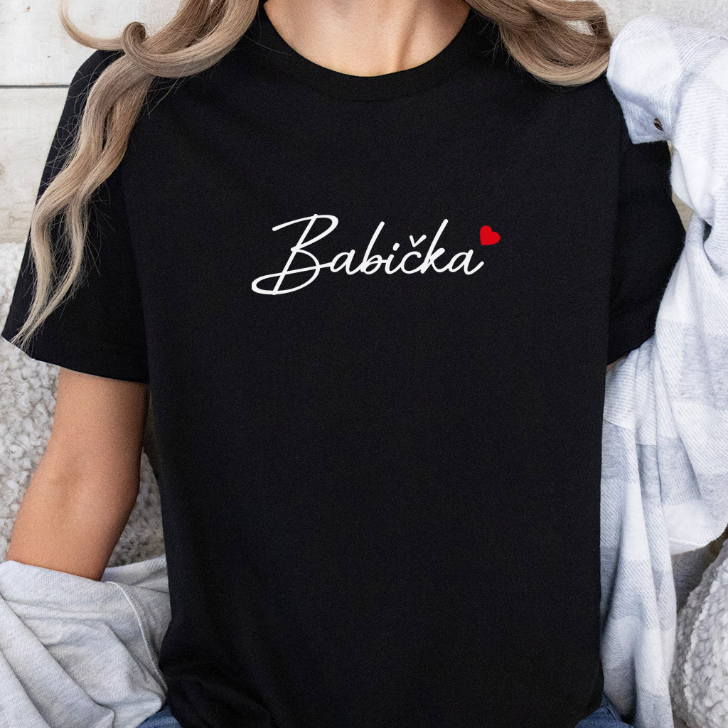 Dámské tričko Babička srdíčko