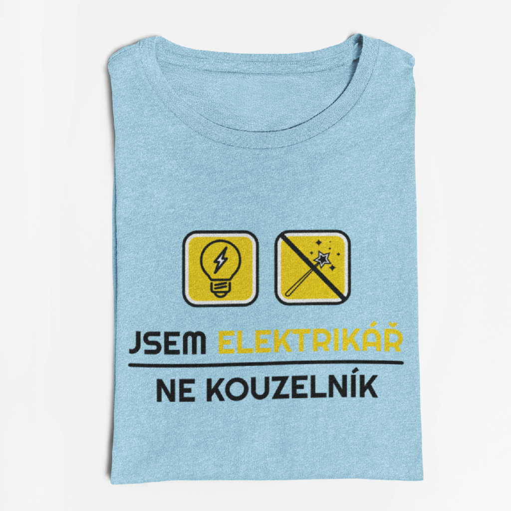 Pánské tričko Jsem elektrikář - ne kouzelník
