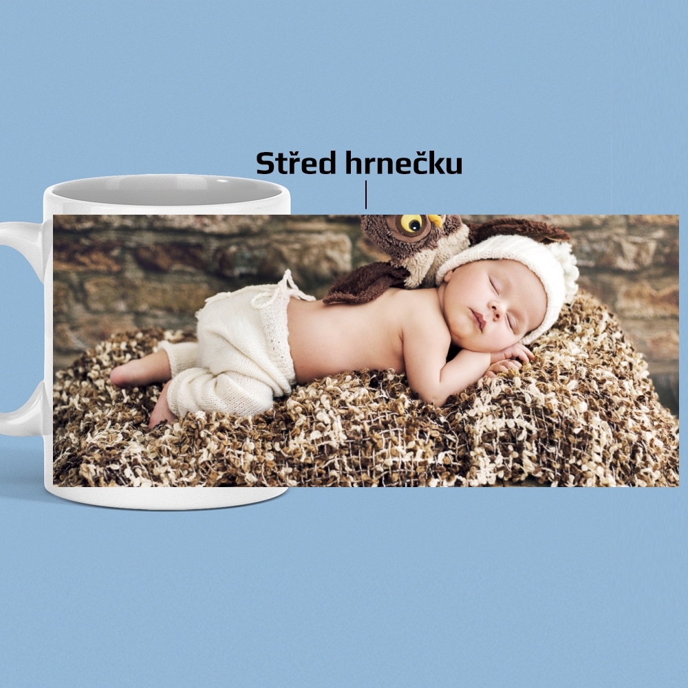 Hrnek s celoplošným potiskem fotografií