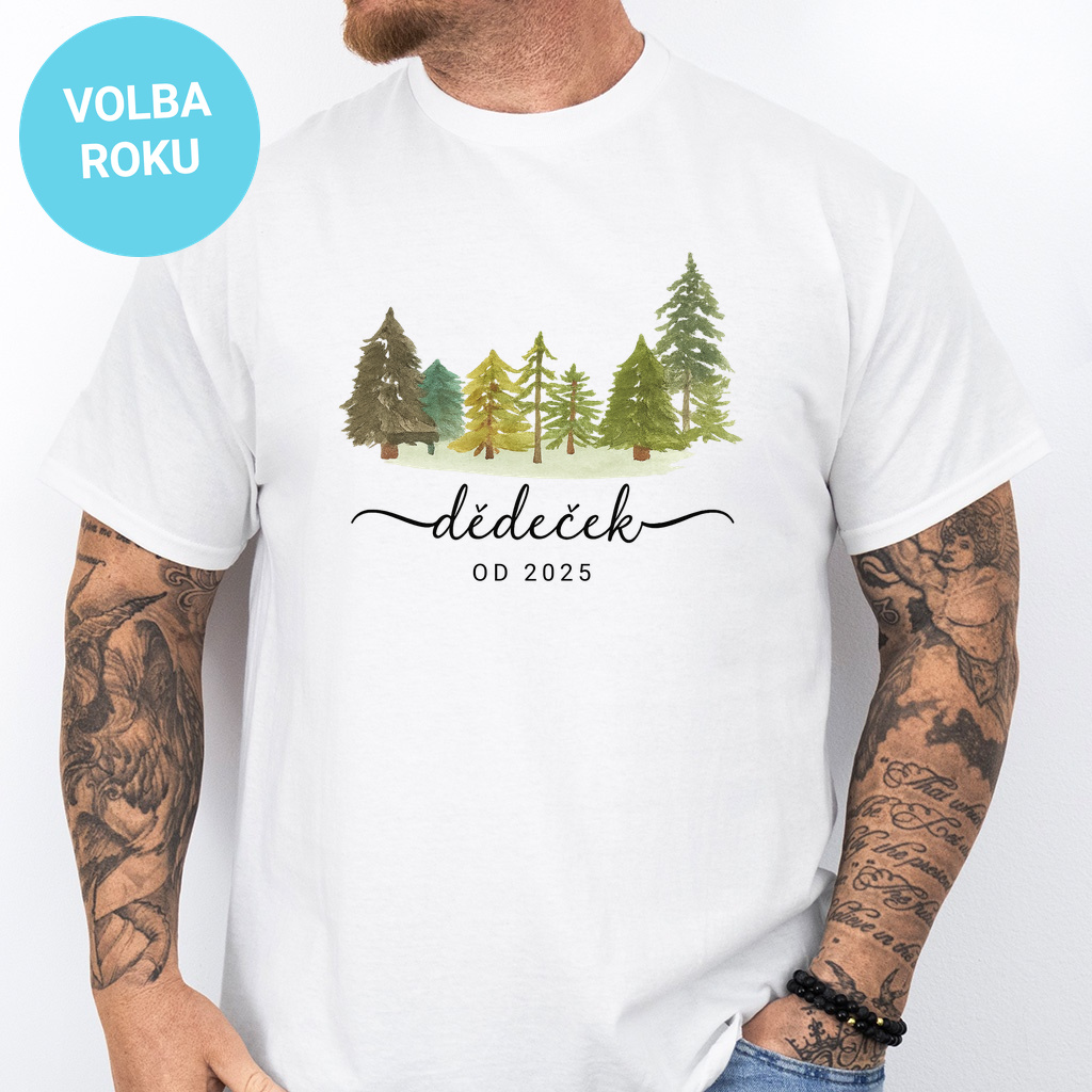 Pánské tričko - Dědeček od (ročník na přání)