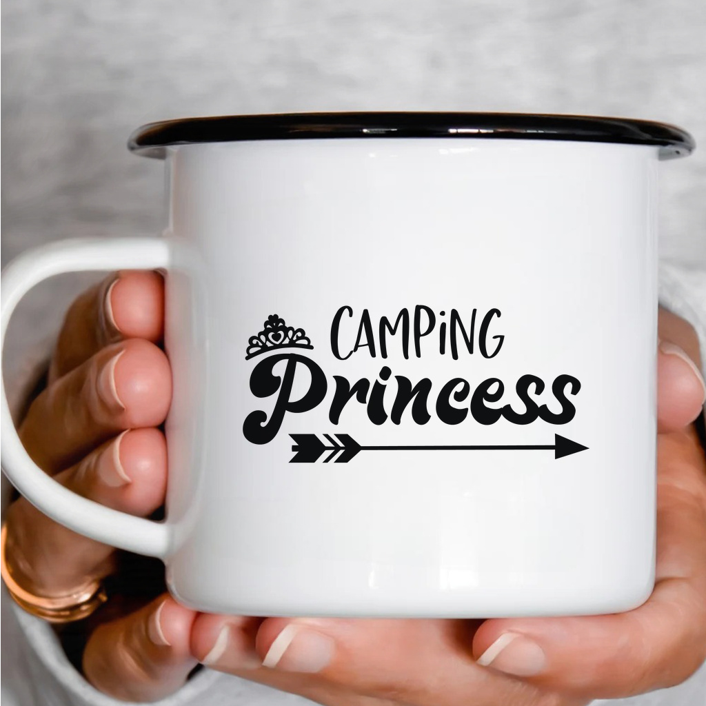 Smaltový plecháček - Camping Princess