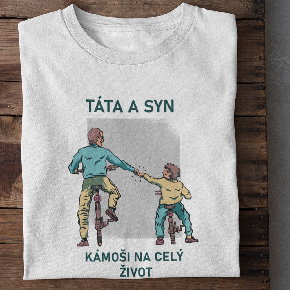 Pánské tričko Táta a syn, kámoši na celý život