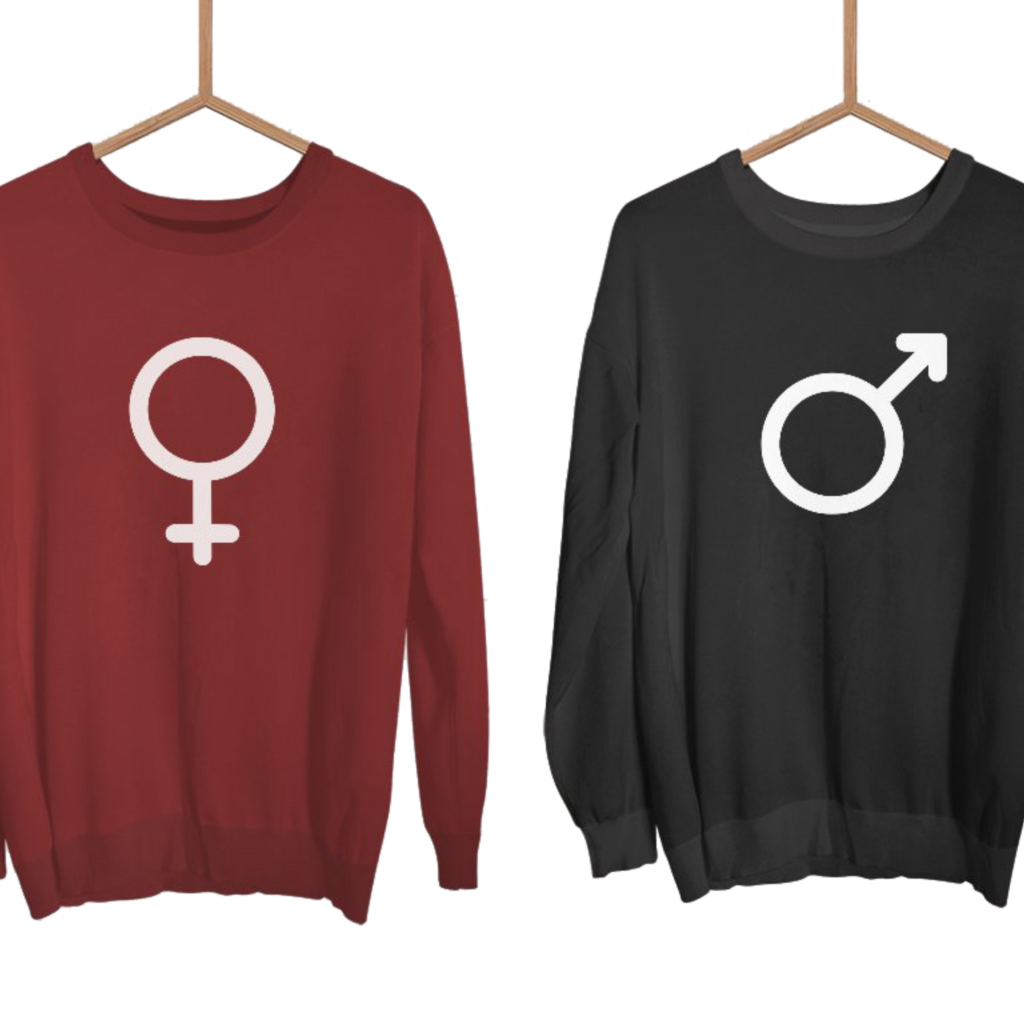 Párové mikiny bez kapuce Sexuality (cena za obě mikiny)