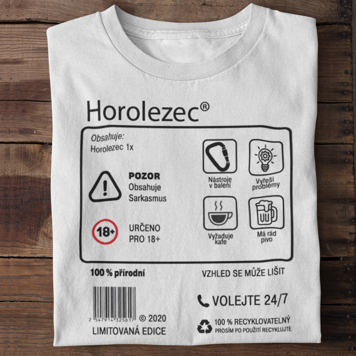 Pánské tričko Limitovaná edice - horolezec